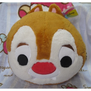 正版﹝DISNEY﹞授權※Chip'n Dale奇奇&蒂蒂※【蒂蒂頭型造型】絨毛抱枕/插手枕