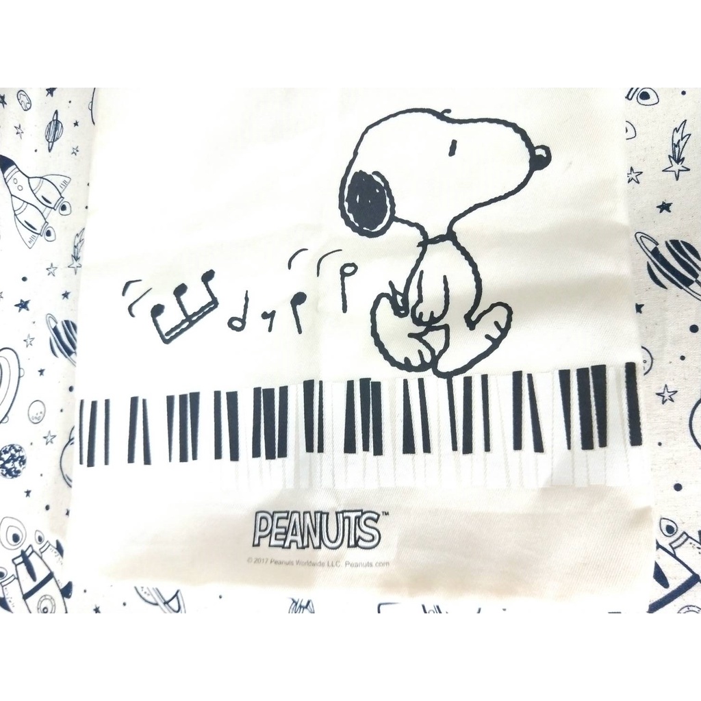 史努比 鋼琴鍵盤音樂版 手提袋  側背袋 (超級輕薄)
