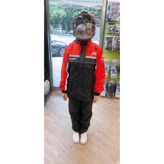 天德牌 雨衣 R5 套裝 兩件式 分離式 衣褲 二件式 揹包版 黑紅