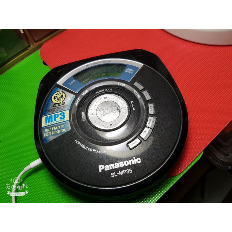 已測試，（日本製）功能正常，二手國際牌panasonic SL-MP35(CD隨身聽。MP3可)無任何配件，外觀不如新品