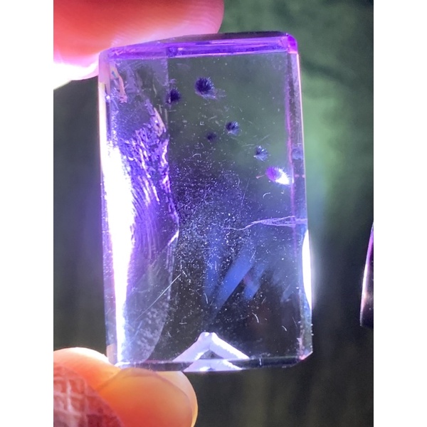 紫水晶無事牌：藍針、上帝指紋，海膽花