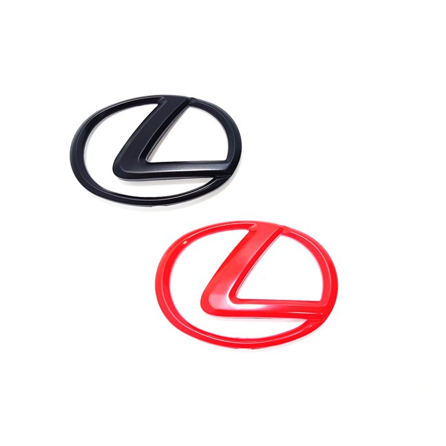 圓夢工廠 Lexus 尾門 後車箱 鍍鉻 車標 標誌 logo 字標 消光黑 烤漆紅 尺寸 100 * 70 mm