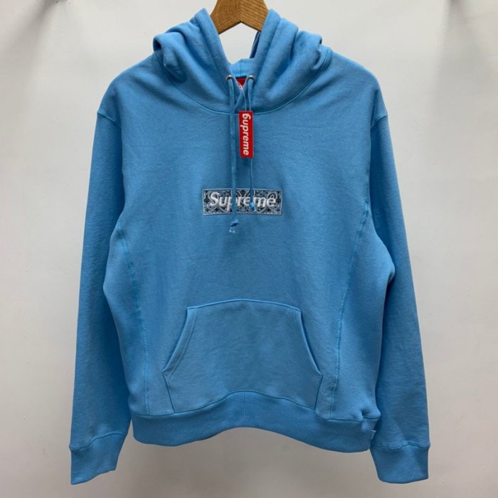 blue supreme bandana box logo