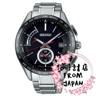 【日本原裝正品】SEIKO 精工 BRIGHTZ系列 光動能電波腕錶 鈦金屬男錶 SAGA241 停產難買庫存有限 黑色