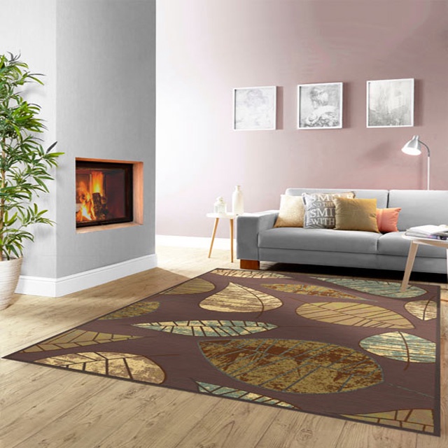 【范登伯格】比利時 法拉立體雕花絲質地毯-樹葉(200x300cm)