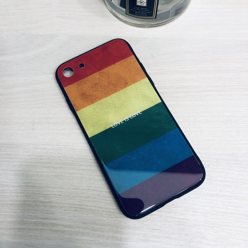 LGBTQ 彩虹 婚姻平權 iPhone 7 4.7吋 i7 蘋果 玻璃殼 手機殼 現貨 特價 全新 只有一個