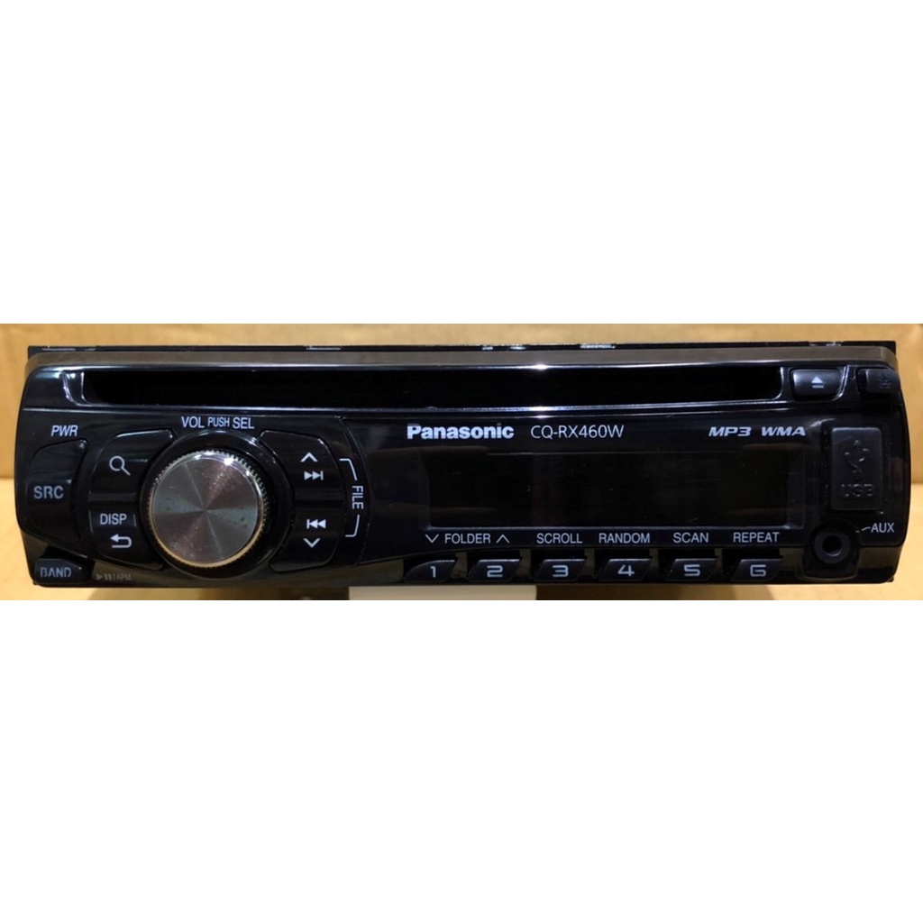 [中古] 汽車音響主機 panasonic 國際牌 CQ-RX460W 收音機+CD+USB+AUX