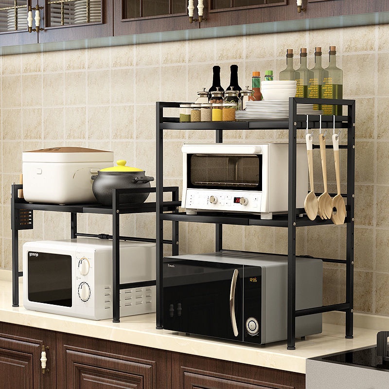 廚房電器 可調整  收納層架  微波爐架 烤箱架 桌上置物架 廚房電器架 檯面收納  置物  架子 收納架 置物架