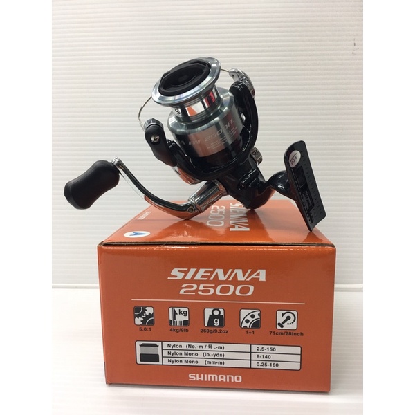 ◎百有釣具◎SHIMANO 美規版 SIENNA捲線器 1000/2500/C3000/4000型優惠