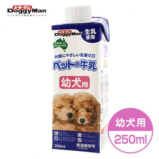 【寵物王國】日本DoggyMan-澳洲犬用牛奶(幼犬用) 250ml / 1000ml 【兩種規格可選】
