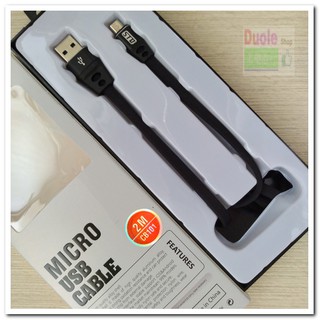 超長2M高速資料充電線/micro usb 數據線 手機充電線/耐拉尼龍編織扁線/穩定快速資料充電線