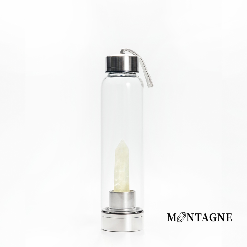 【Montagne】水晶能量瓶｜黃水晶｜財富、運勢
