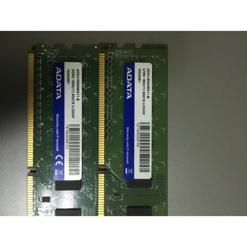 記憶體 ddr3 1600 8g*2