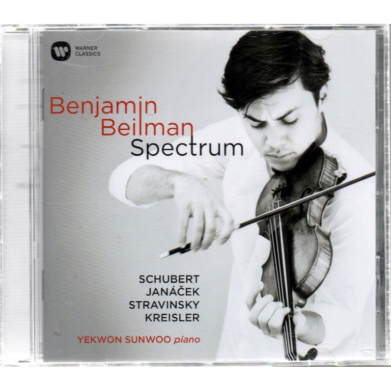 二手CD -- 班哲明．比爾曼〈小提琴〉鮮于義權〈鋼琴〉// 光譜 ~ 歐版- 華納唱片、2016年發行