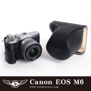 【臺灣TP】Canon EOS M6 EOSM6 真皮底座 相機保護套 牛皮 相機皮套