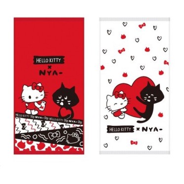 【三麗鷗Hello Kitty x NYA】KT NYA 聯名 屈臣氏 毛巾 童巾 透氣 吸水 純棉 洗臉 親膚