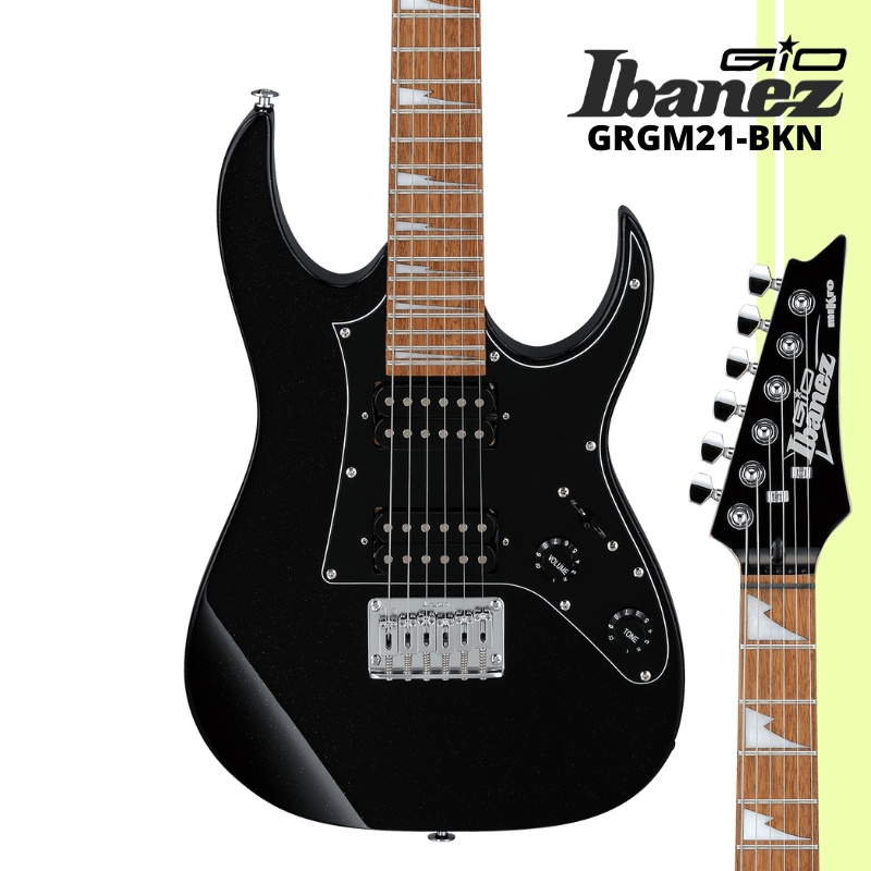 Ibanez GRGM21-BKN miKro 迷你電吉他 免運 全新公司貨【LIKE MUSIC】GIO 雙雙拾音器