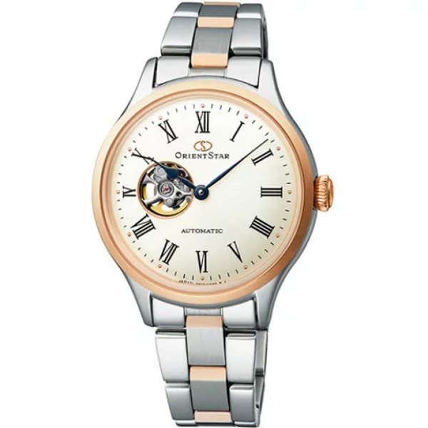Orient 東方錶 (RE-ND0001S) CLASSIC系列 經典縷空機械錶 女生鋼帶款 / 玫瑰金色 30.5m