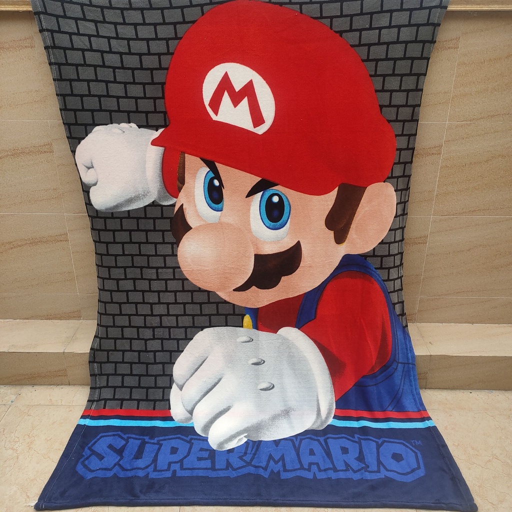 超級瑪莉 瑪利歐 空調毯Nintendo 馬力歐兄弟 Super Mario 毛毯午睡毯 宿舍學生毯 交換生日禮