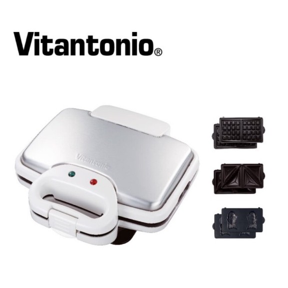 (9成新/免運) 【Vitantonio】鬆餅機 VWH-212_共附3烤盤
