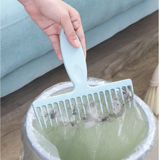 掃把除毛齒梳 家用掃把除毛齒梳 毛髮剔除清理工具 刮除毛髮神器 清潔刷 掃把梳 掃帚頭髮清潔梳 掃除工具 [玩泥巴]