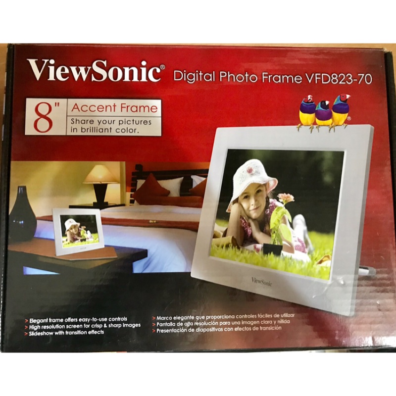 ViewSonic VFD823-70P 8吋 LED 背光數位相框