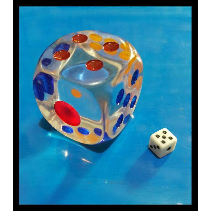 巨型透明 3cm 3cm 骰子遊戲派對骰子大骰子