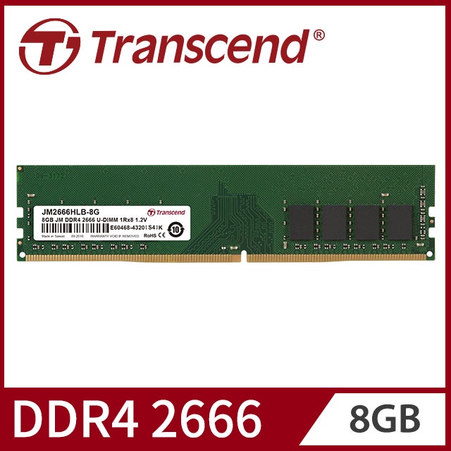 買錯了~Transcend RAM 8GB JM Ddr4 U-dimm 2666mhz JM2666HLB-8G