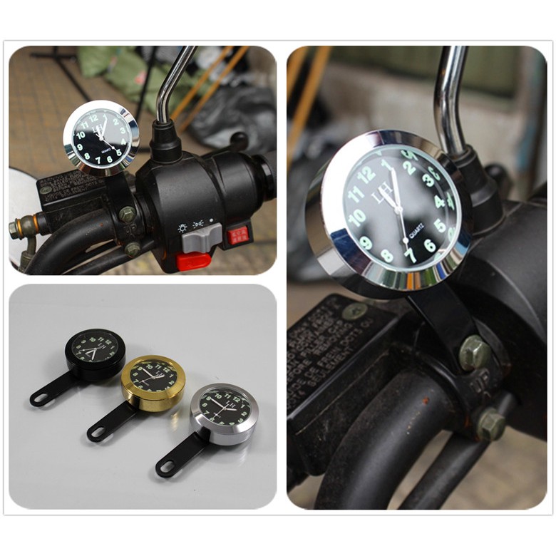 摩托車電動踏板鬼火巧格電子儀表配件改裝飾品車載時鐘表夜光防水
