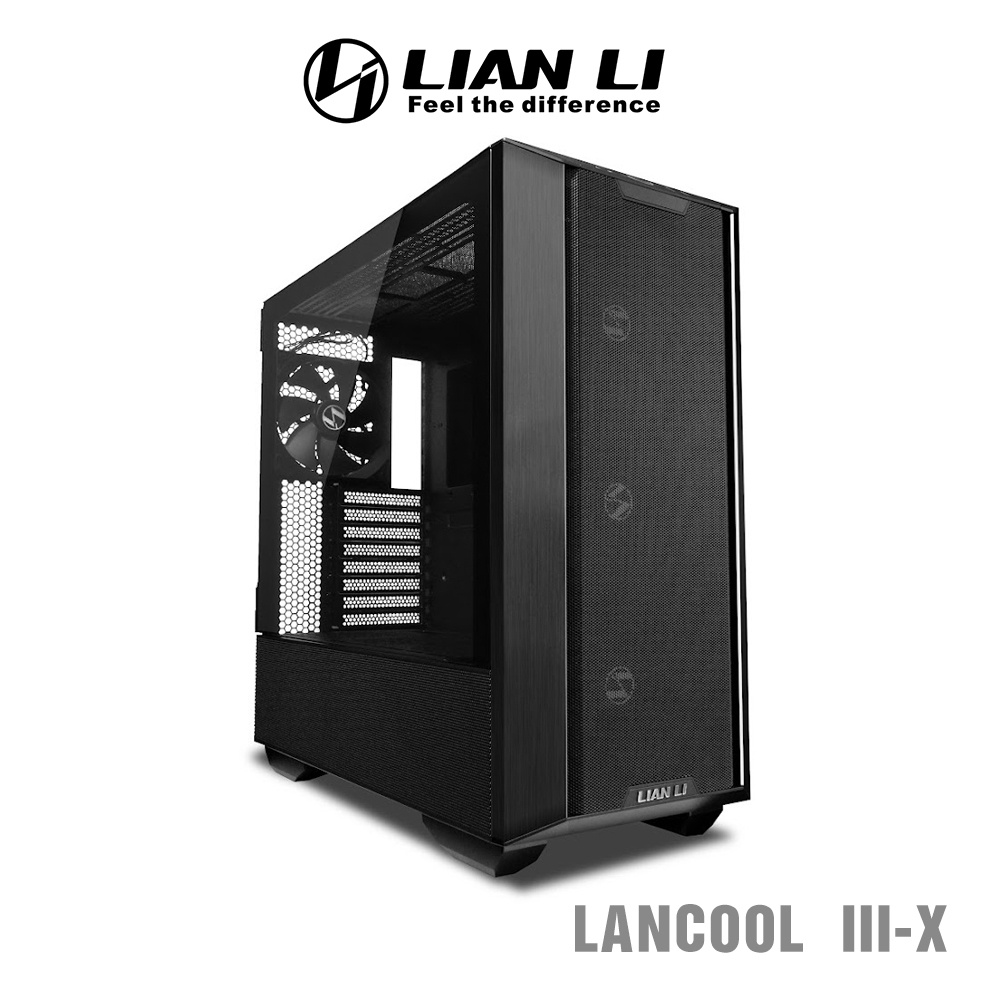 LIAN LI 聯力 LANCOOL III ATX雙側透玻璃機殼／機箱(黑) – LANCOOL III-X