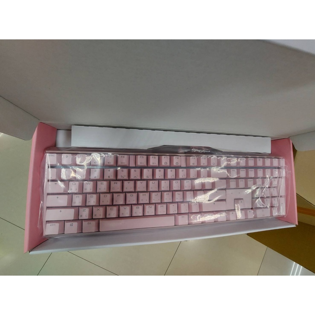 CHERRY MX BOARD 3.0 S RGB 正刻鍵盤 正刻 靜音紅軸 白色 粉紅色