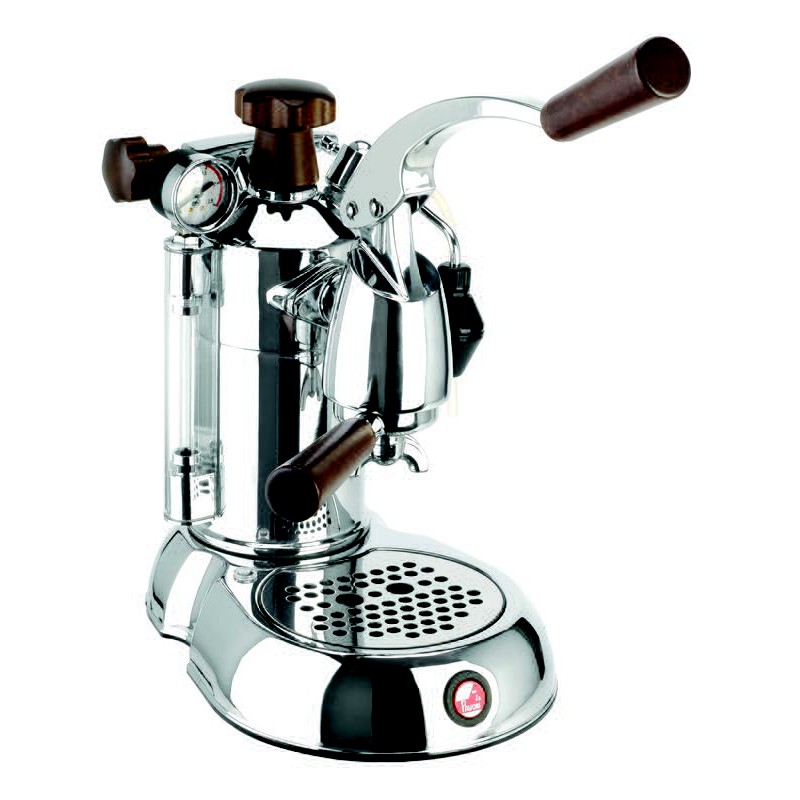 La Pavoni 咖啡拉霸機-型號SPH (鍍絡、木柄、彎把提琴)