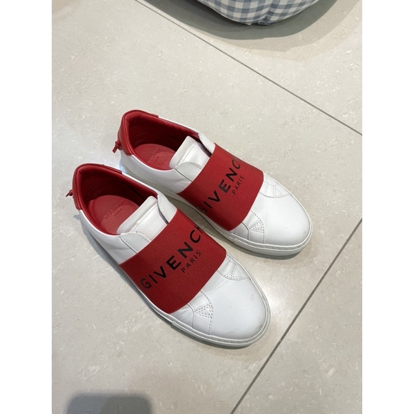 二手 紀梵希 Givenchy 繃帶鞋 紅色 小白鞋 37號 近全新