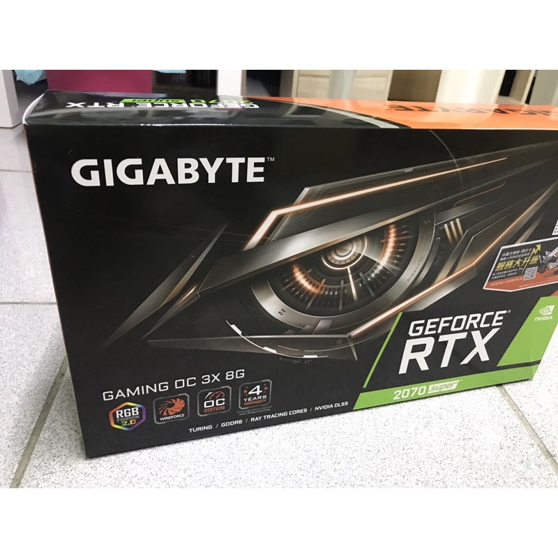 技嘉 rtx2070 super gaming oc 3x 8g顯示卡(2070s)