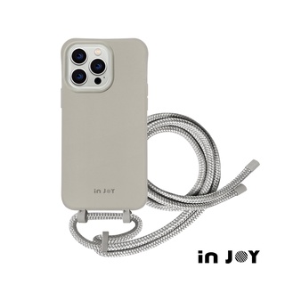 INJOY｜iPhone 16/15/14/13/SE3 可拆式 Urban Basic 冰河灰 背繩防摔手機殼
