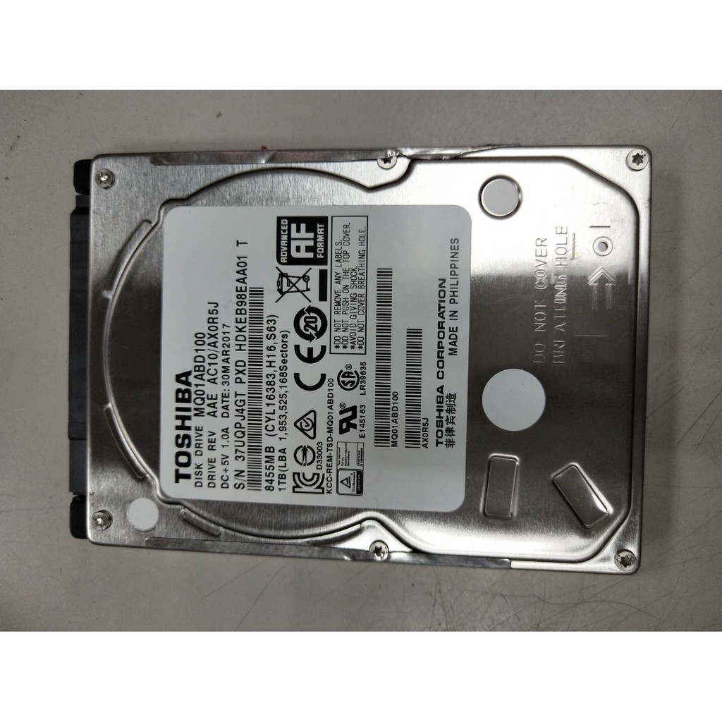 【光華維修中心】Toshiba 2.5吋 1TB (二手良品 保固七天) 現貨一個