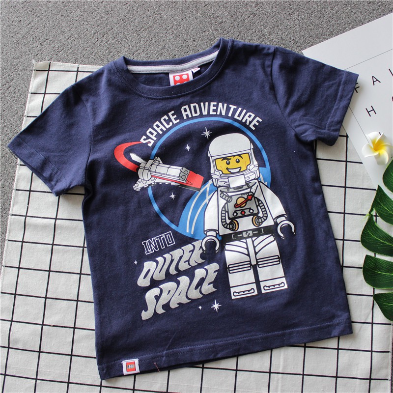 歐美童裝樂高積木外太空SPACE中大童太空人男童短袖T桖夏季❤️CATCHUBBY ❤️