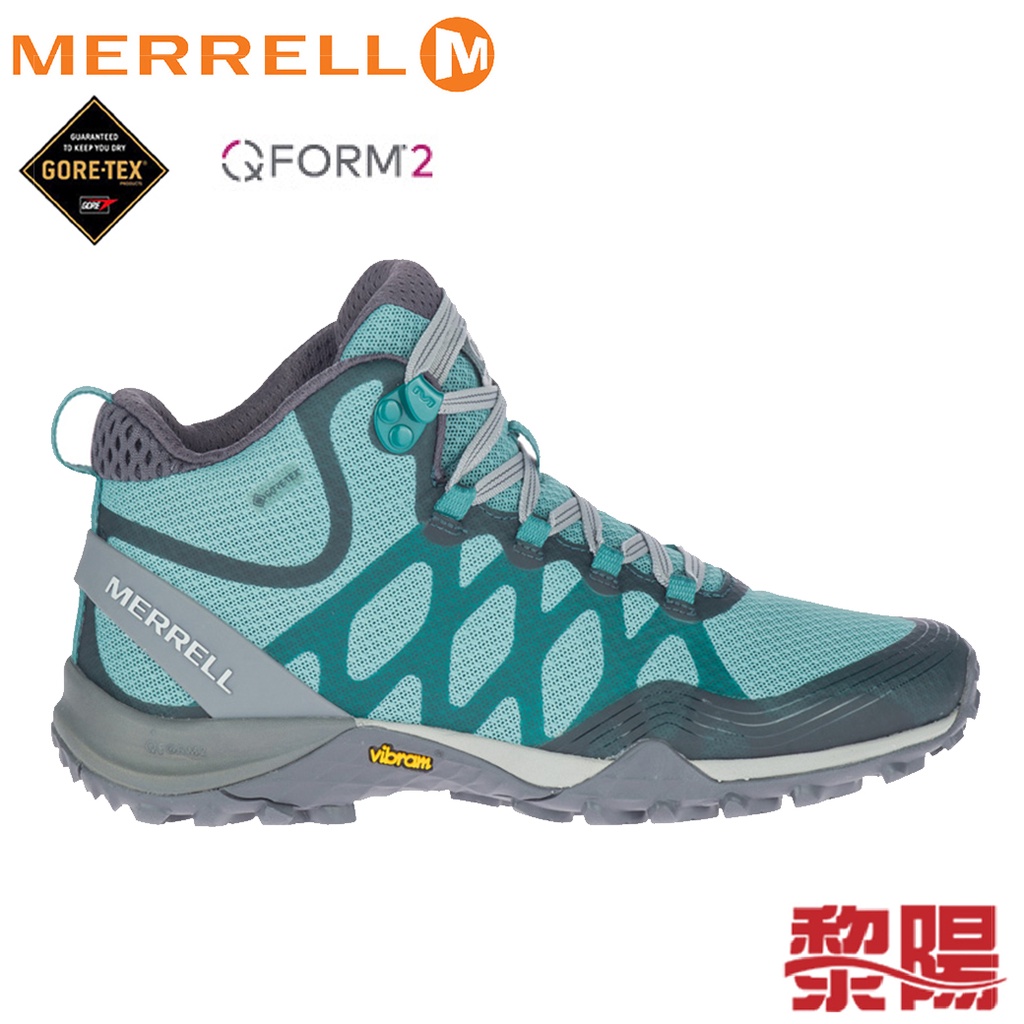 MERRELL 美國 SIREN 3 MID GORE-TEX 防水多功能健行鞋 女款 礦石綠 33ML036720
