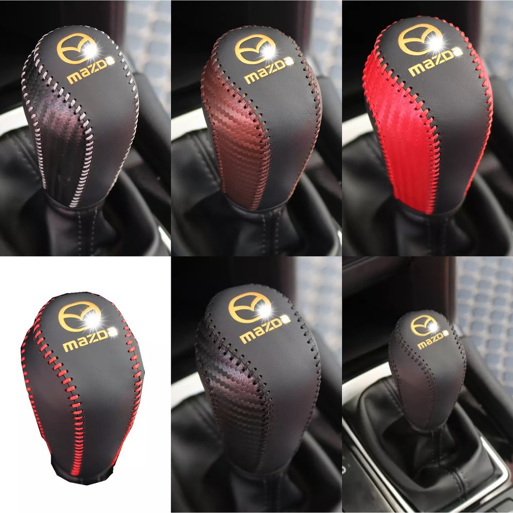Mazda Mazda3 Mazda6 Mazda5 Cx 5 Cx 3 排檔頭皮套皮革內裝真皮套手煞車套 蝦皮購物