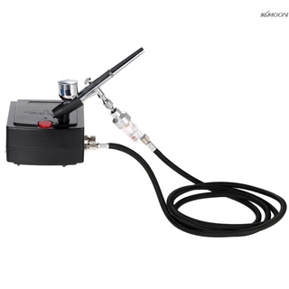 KKmoon迷你泵模型專用氣泵噴筆紋身專用氣泵套裝噴筆+油水格氣管T-100 小歐規