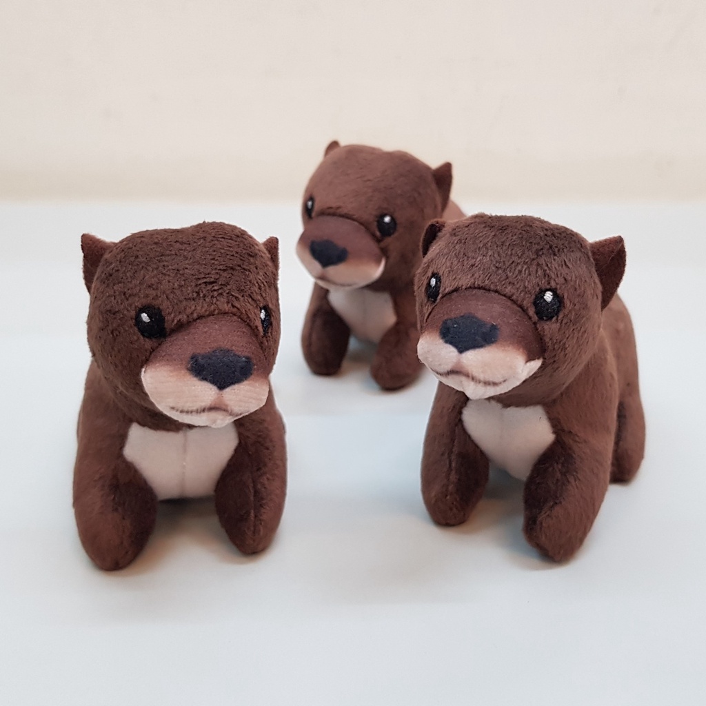 【仿真絨毛玩偶】現貨❤迷你小水獺❤擺飾/布偶/娃娃/毛絨/公仔/模型/擬真/動物/鼬鼠/海獺/巨獺/水獺