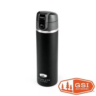 【GSI】Microlite FLIP輕量不鏽鋼保溫瓶0.5L/彈蓋『黑色』67005