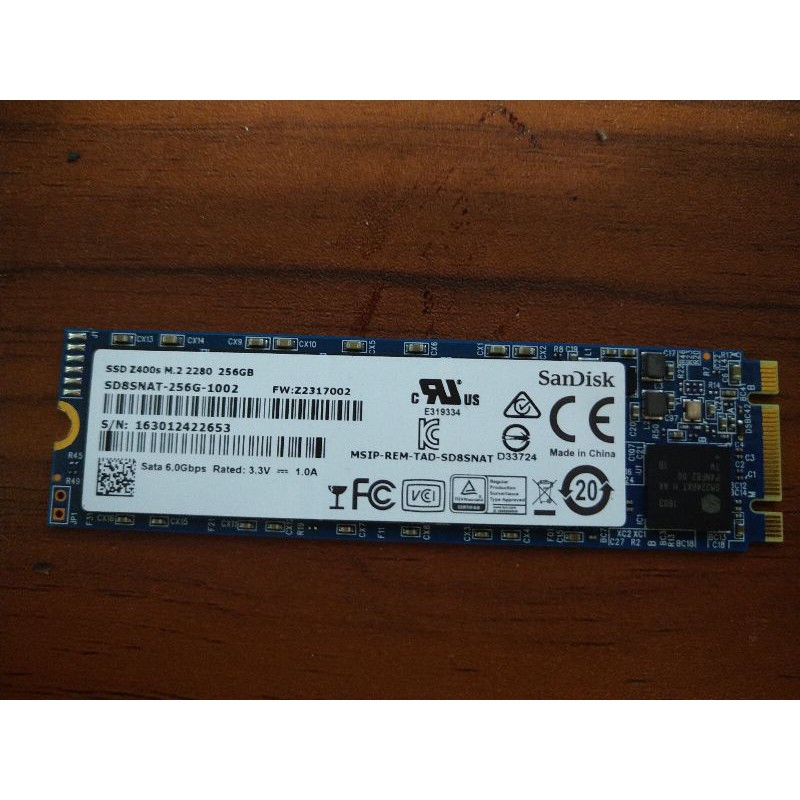 SanDisk SSD Z400s m.2 2280 256G 256GB