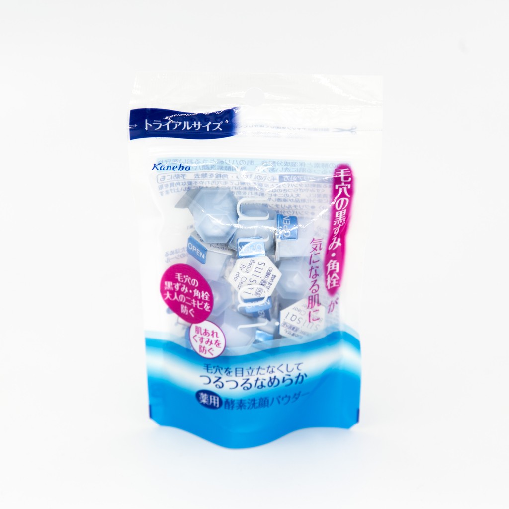 日本 KANEBO 佳麗寶 suisai 酵素洗顏粉 藍色 0.4g*15顆入