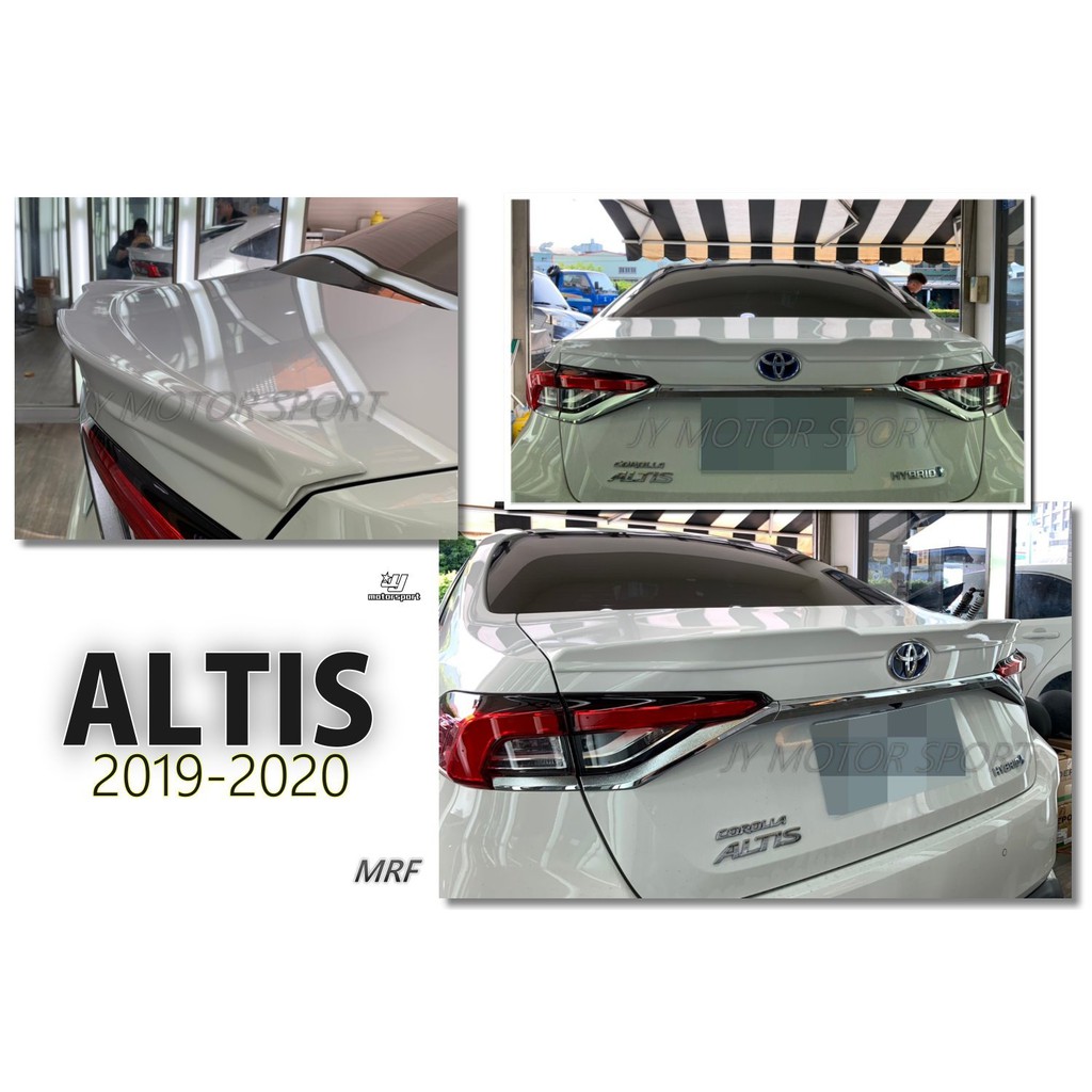 小傑車燈 全新toyota Altis 12代19 19 年mrf 尾翼壓尾含烤漆 蝦皮購物