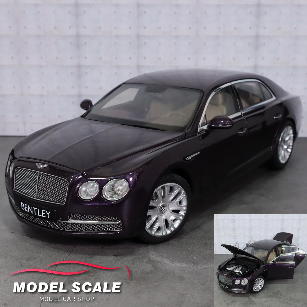 【模例】跳水特價 Kyosho 1/18 賓利原廠 Bentley Flying Spur Damson W12 深紫