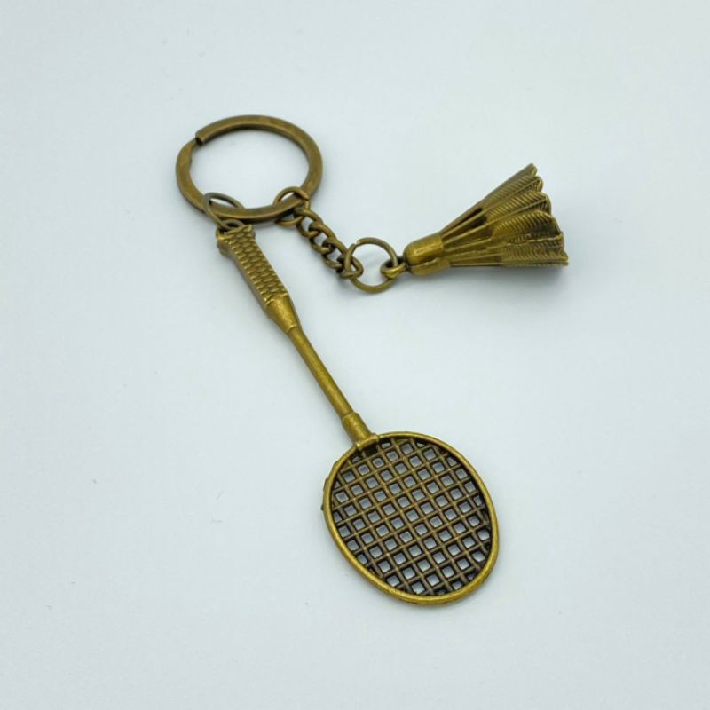[現貨不用等] 金屬羽球吊飾 球拍造型 羽毛球 吊飾 鑰匙扣 禮品 紀念品