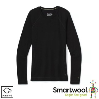 【SmartWool 美國 女 NTS 250圓領長袖衫《黑》】SW0SW16370/內層衣/保暖長袖/悠遊山水