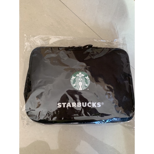 &lt;桑普小樣&gt; Starbucks 星巴克　經典 隨身毛毯組合 黑色 耐髒 保暖 攜帶方便 毛毯+ 手提袋