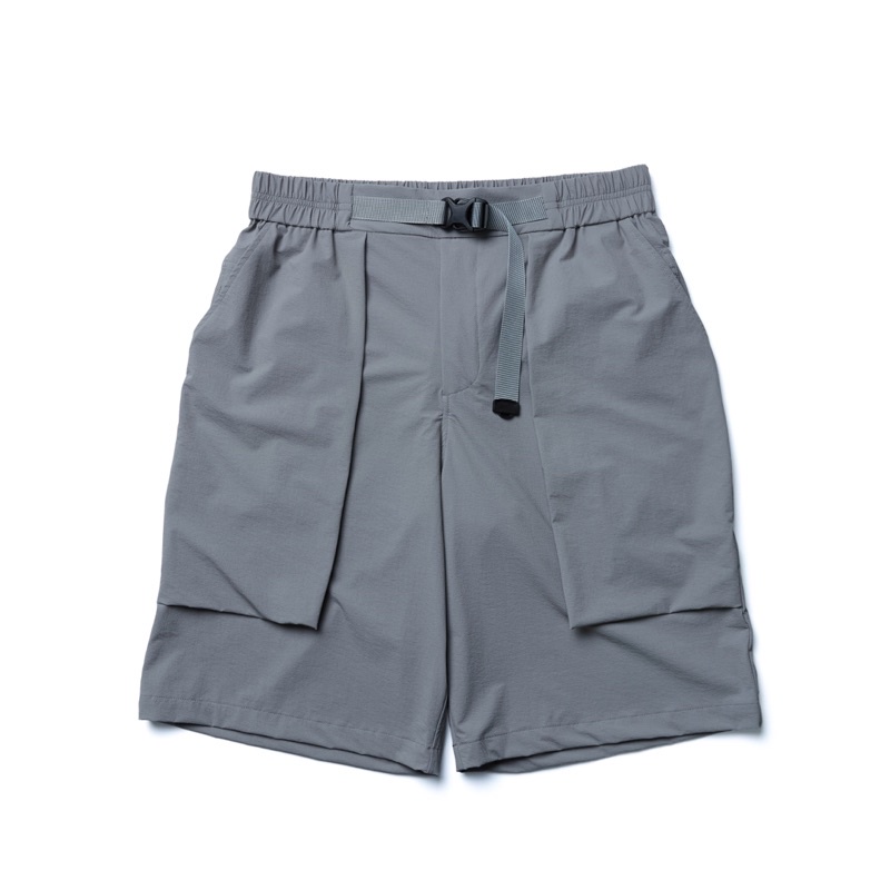 WISDOM Twill Multi-Pockets Shorts - Grey #goopi